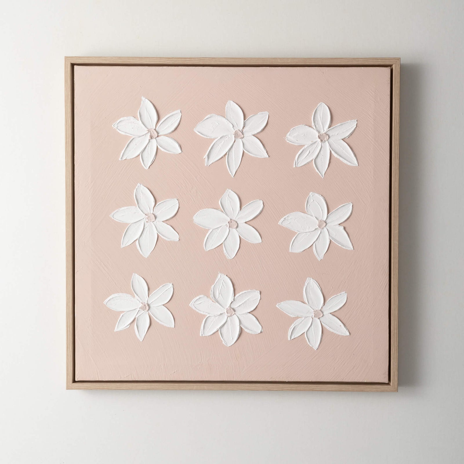 Textured Flower Wall Art - Zinnias Gift Boutique