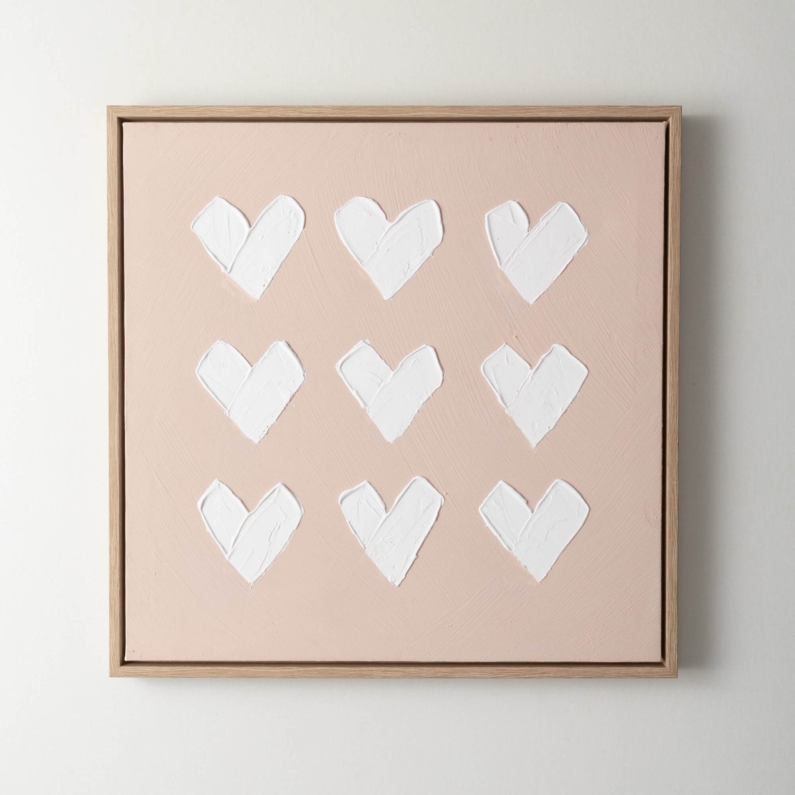 Textured Hearts Wall Art - Zinnias Gift Boutique