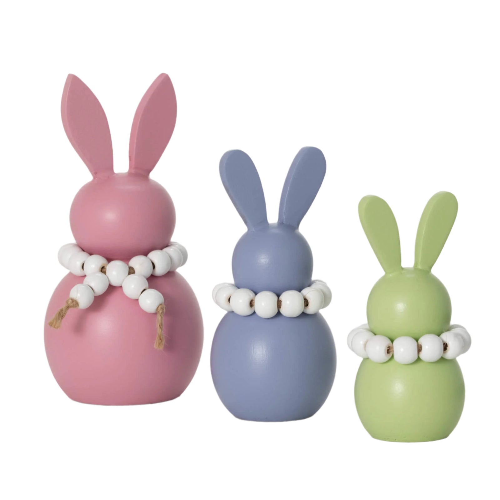 WOODEN PASTEL BUNNY - Zinnias Gift Boutique