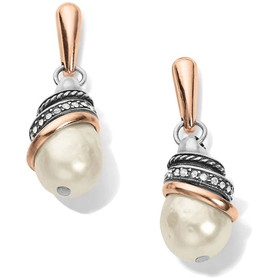Neptune&#39;s Rings Pearl Teardrop Earrings - Zinnias Gift Boutique