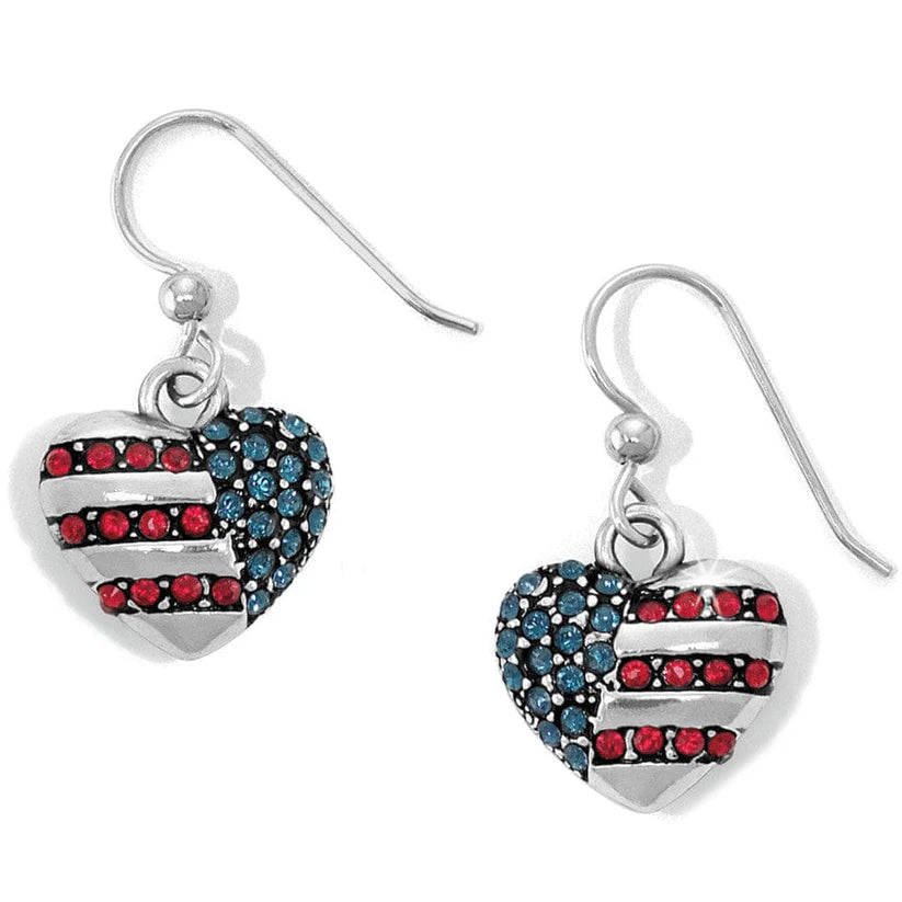 Brighton Of The Heartland French Wire Earrings in silver with colorful bead accents, elegant jewelry for pierced ears.