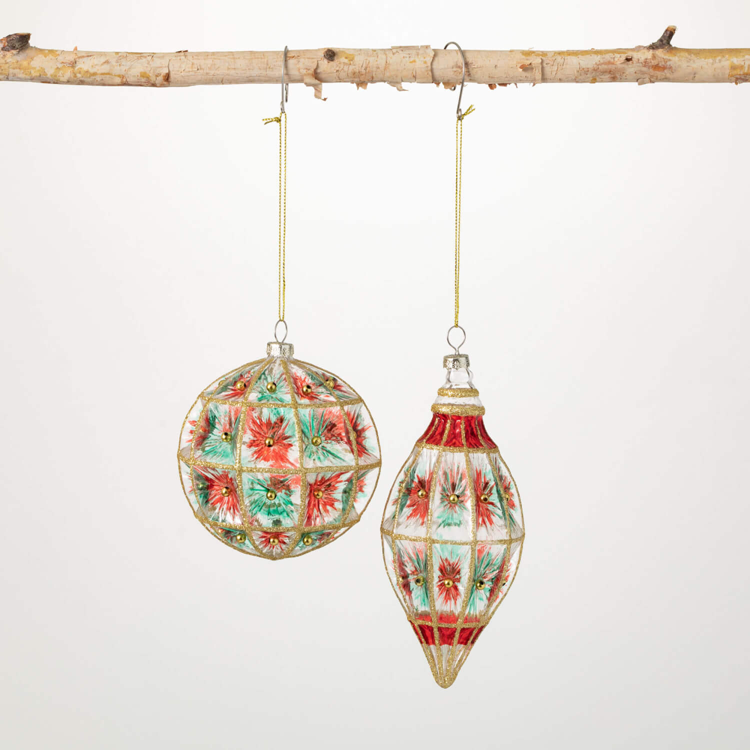FACETED Vintage ORNAMENT - Zinnias Gift Boutique
