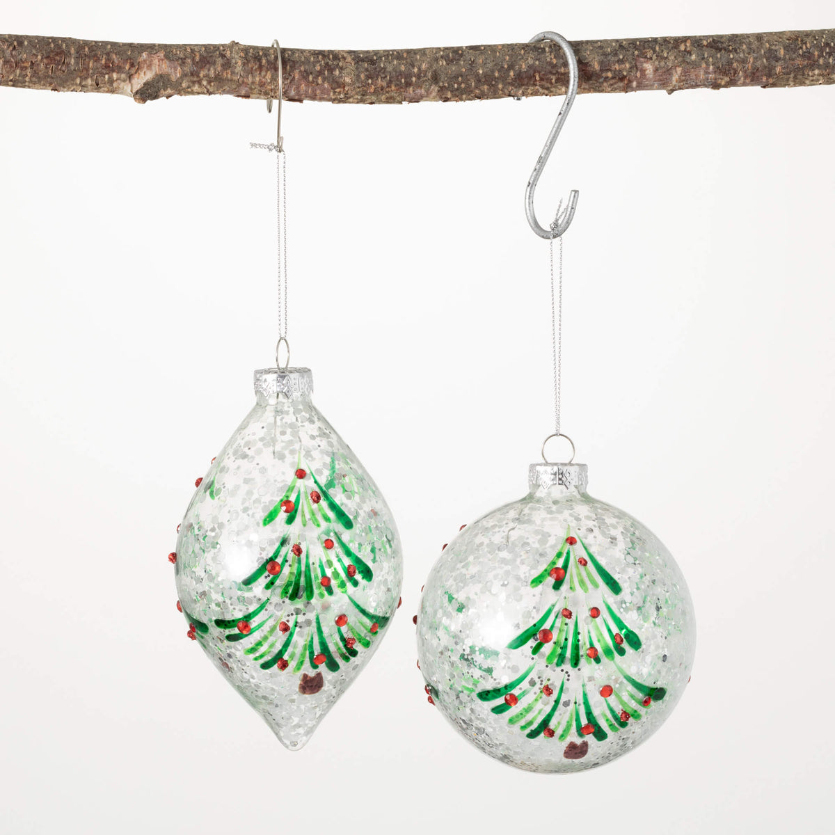 TREE ORNAMENT Glass - Zinnias Gift Boutique