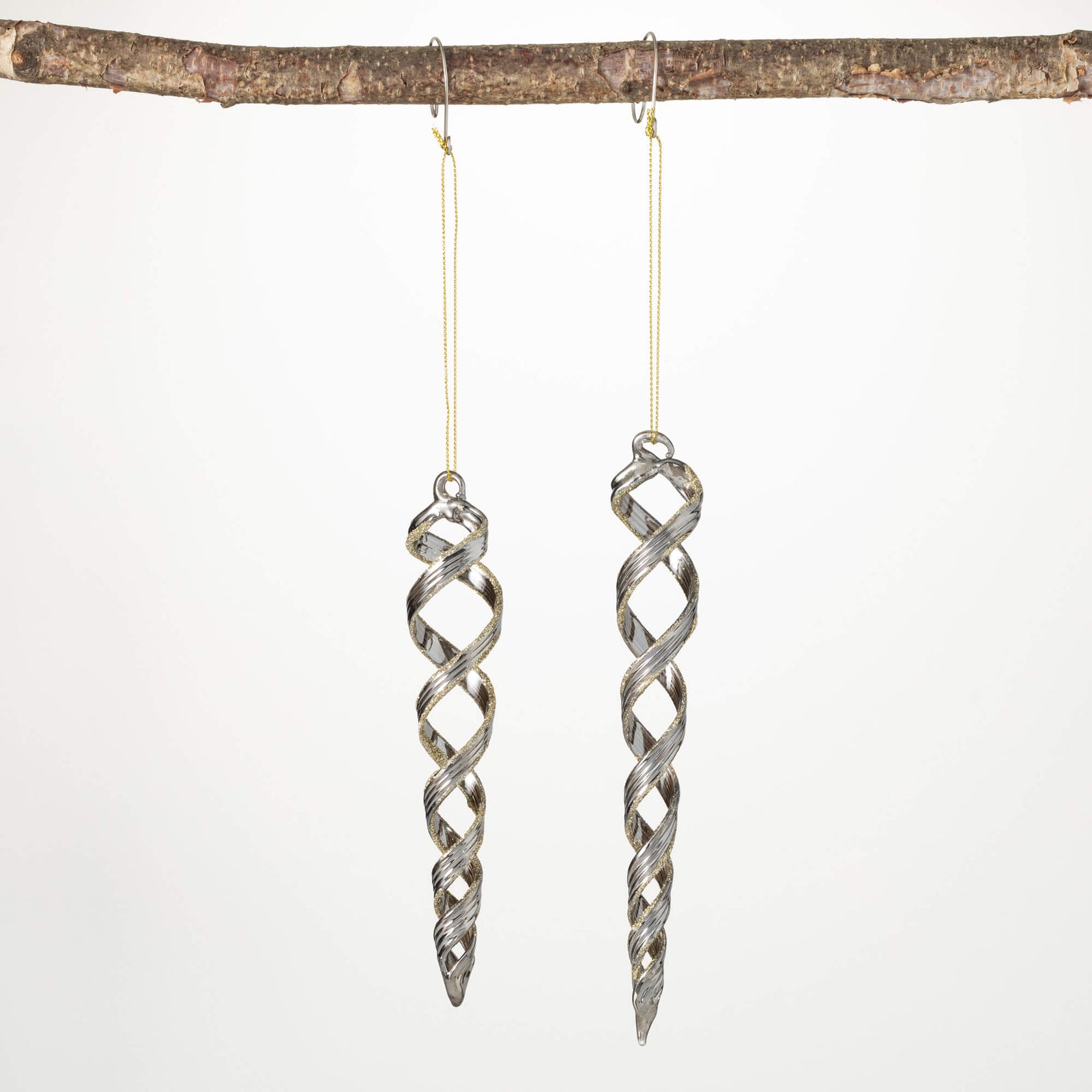 Spiral Icicle Ornament - Zinnias Gift Boutique