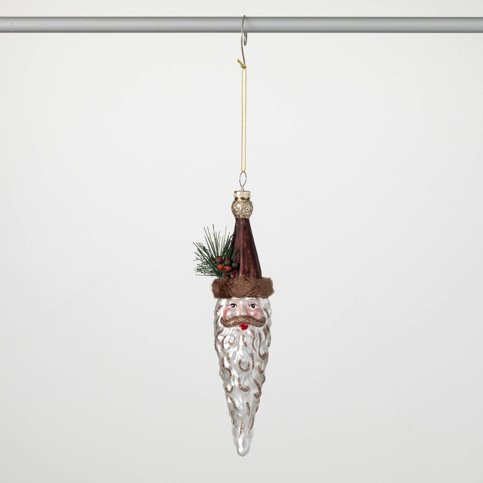 Santa Head Ornament - Zinnias Gift Boutique