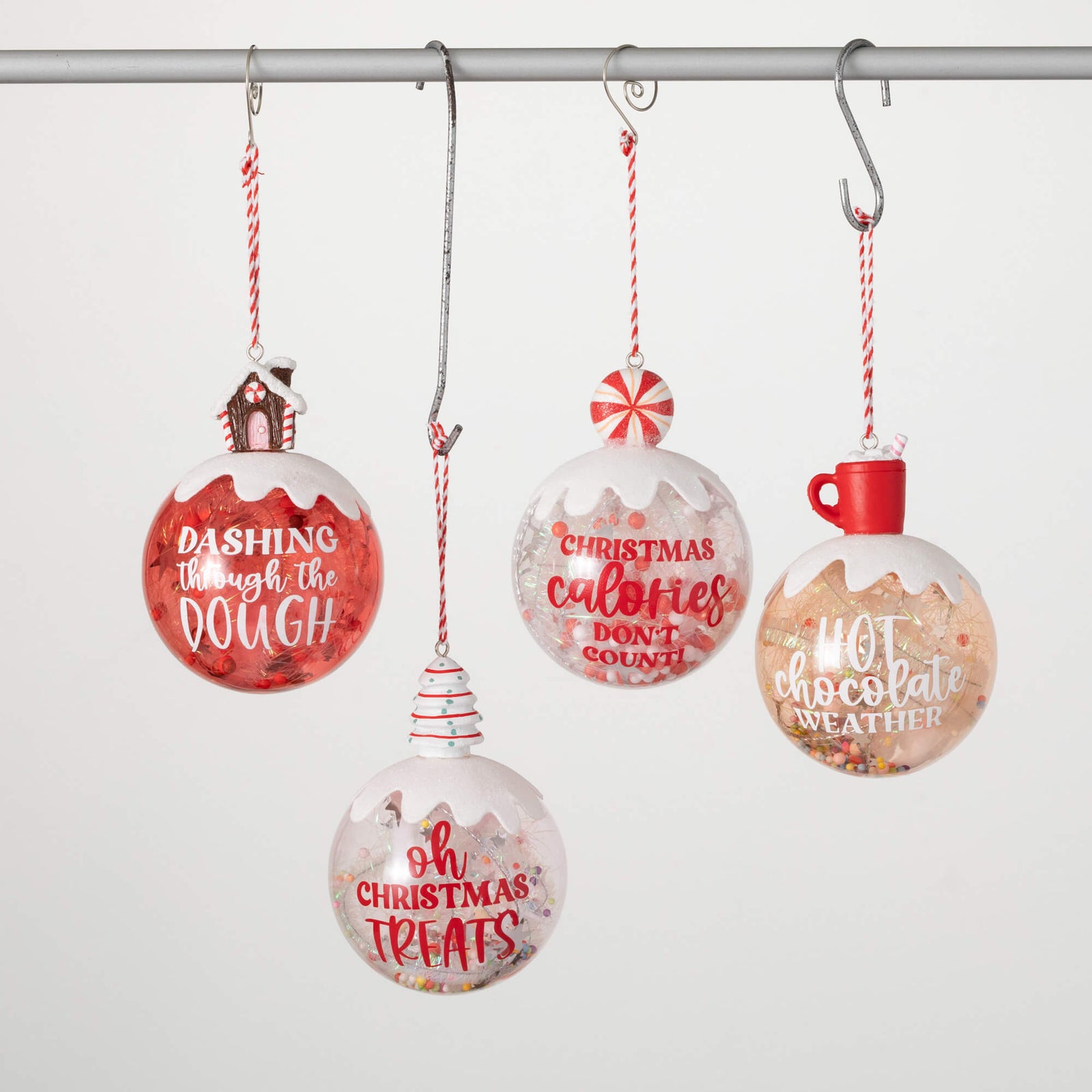 Festive Ball Ornament - Zinnias Gift Boutique