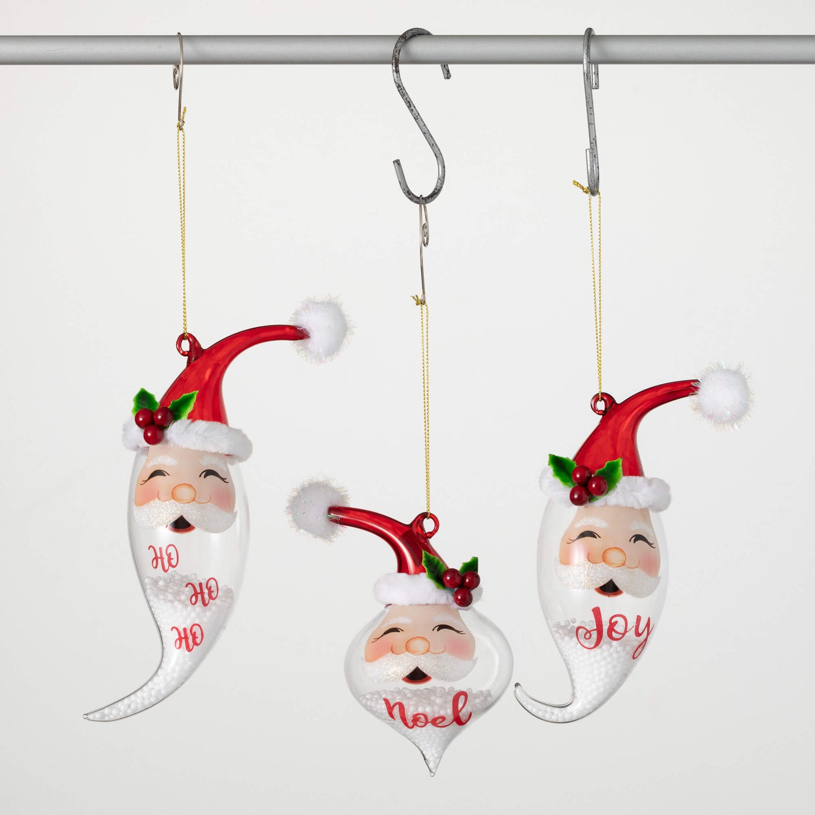 Santa Head Ornament - Zinnias Gift Boutique