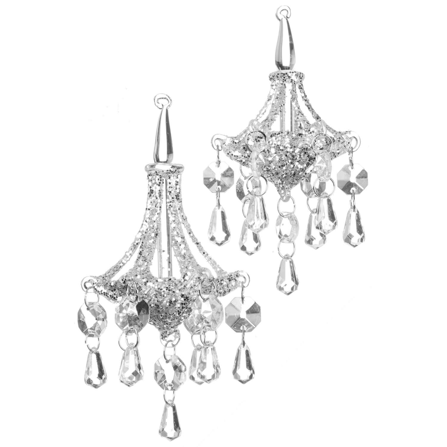 CHANDELIER ORN Glass - Zinnias Gift Boutique