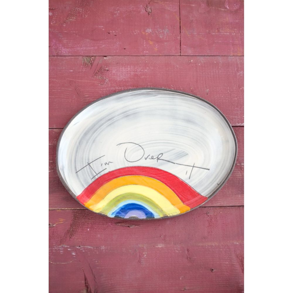 Oval Tray (Over It) - Zinnias Gift Boutique