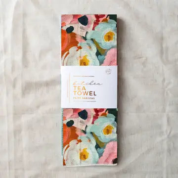 Recycle Microfiber Waffle Tea Towel - Zinnias Gift Boutique