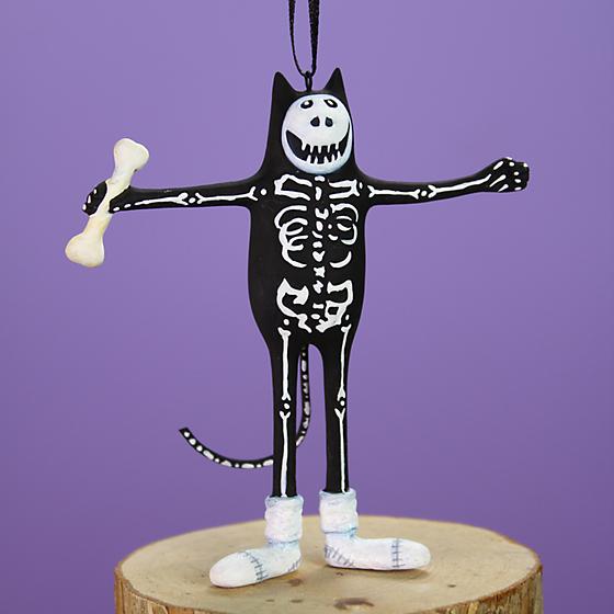 Patience Brewster Boney Cat Mini Ornament - Zinnias Gift Boutique