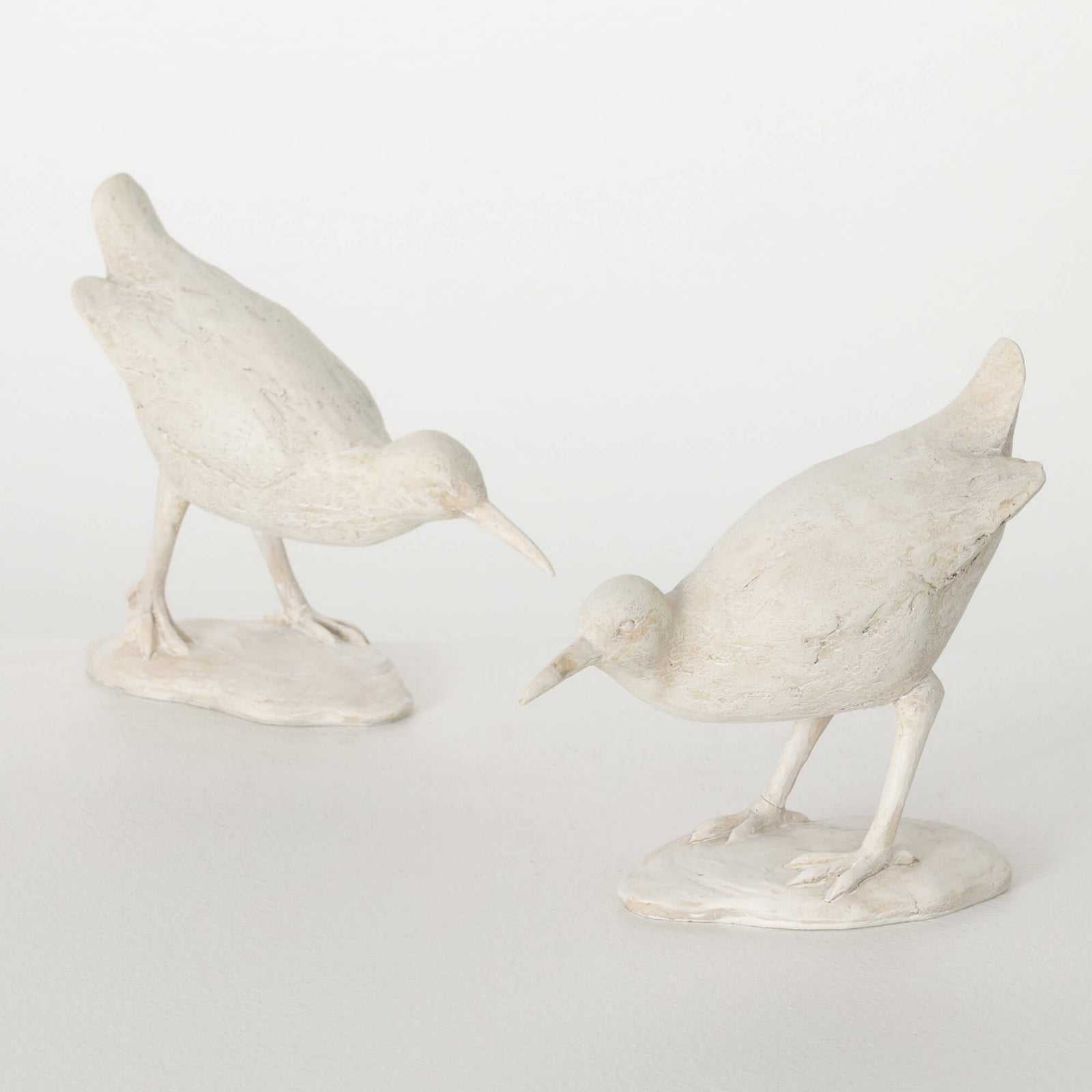 Sea Bird Figurine Whitewashed - Zinnias Gift Boutique