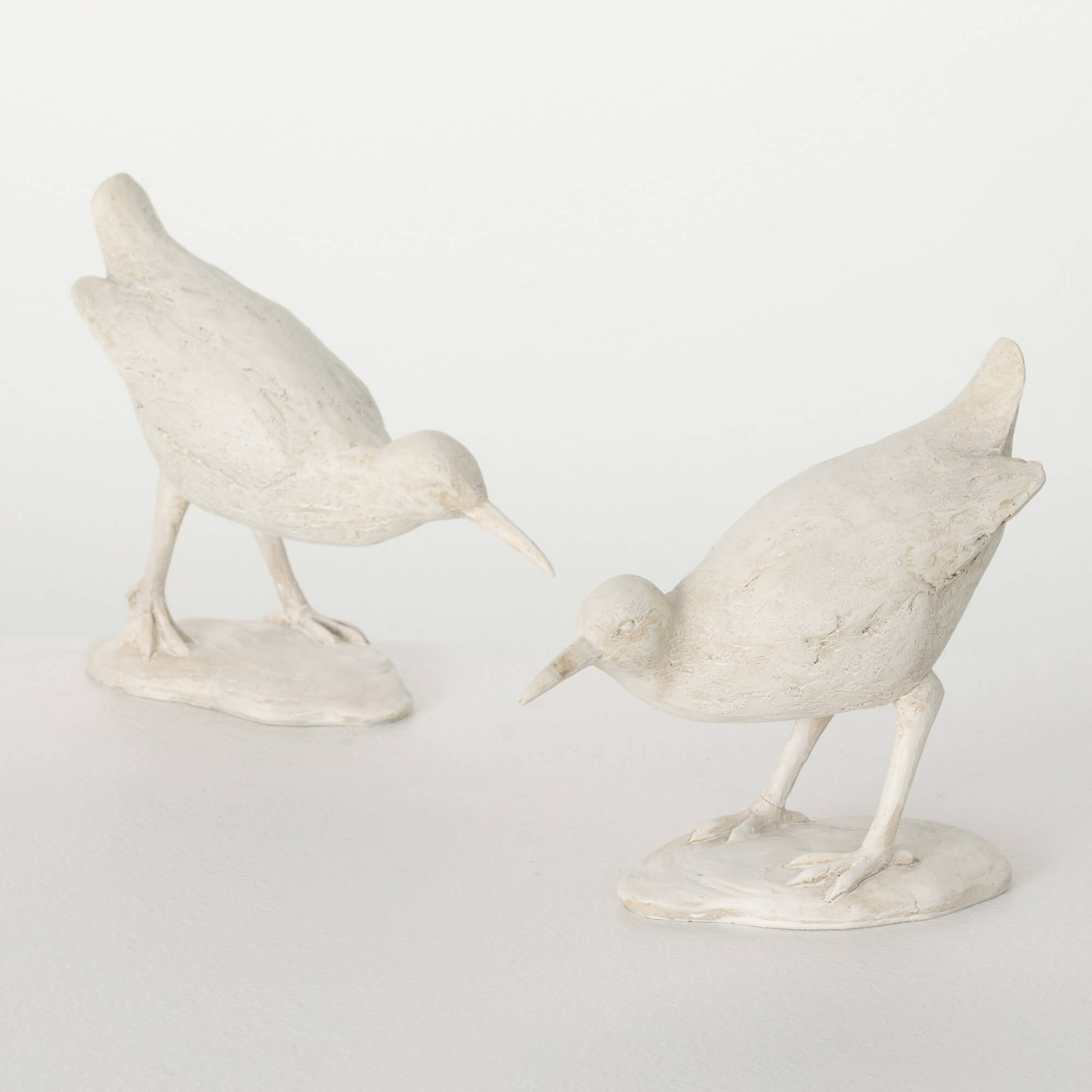 Sea Bird Figurine Whitewashed - Zinnias Gift Boutique