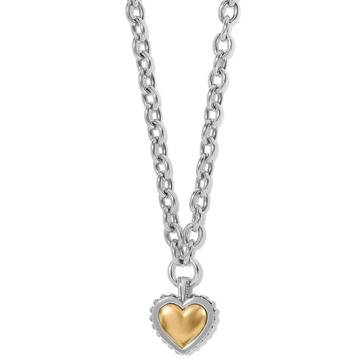 Pretty Tough Bold Heart Necklace - Zinnias Gift Boutique