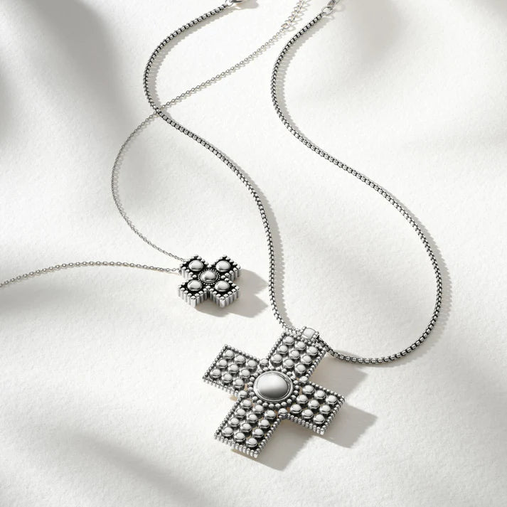 Pretty Tough Small Cross Necklace - Zinnias Gift Boutique