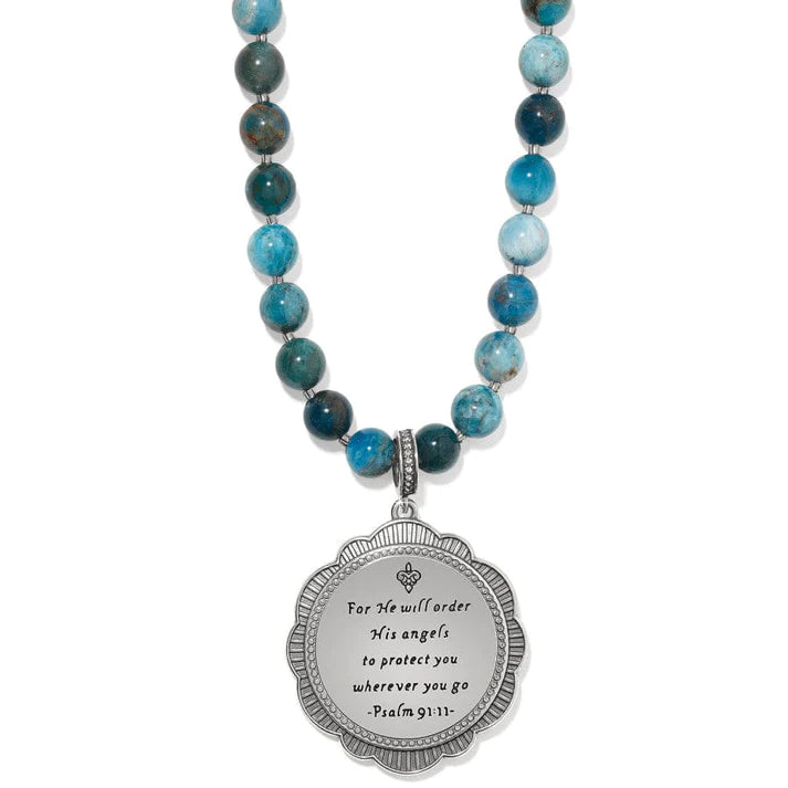 Protection Angel Medallion Necklace - Zinnias Gift Boutique