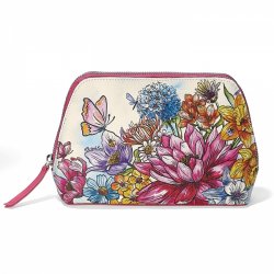 Enchanted Garden Large Cosmetic Pouch - Zinnias Gift Boutique