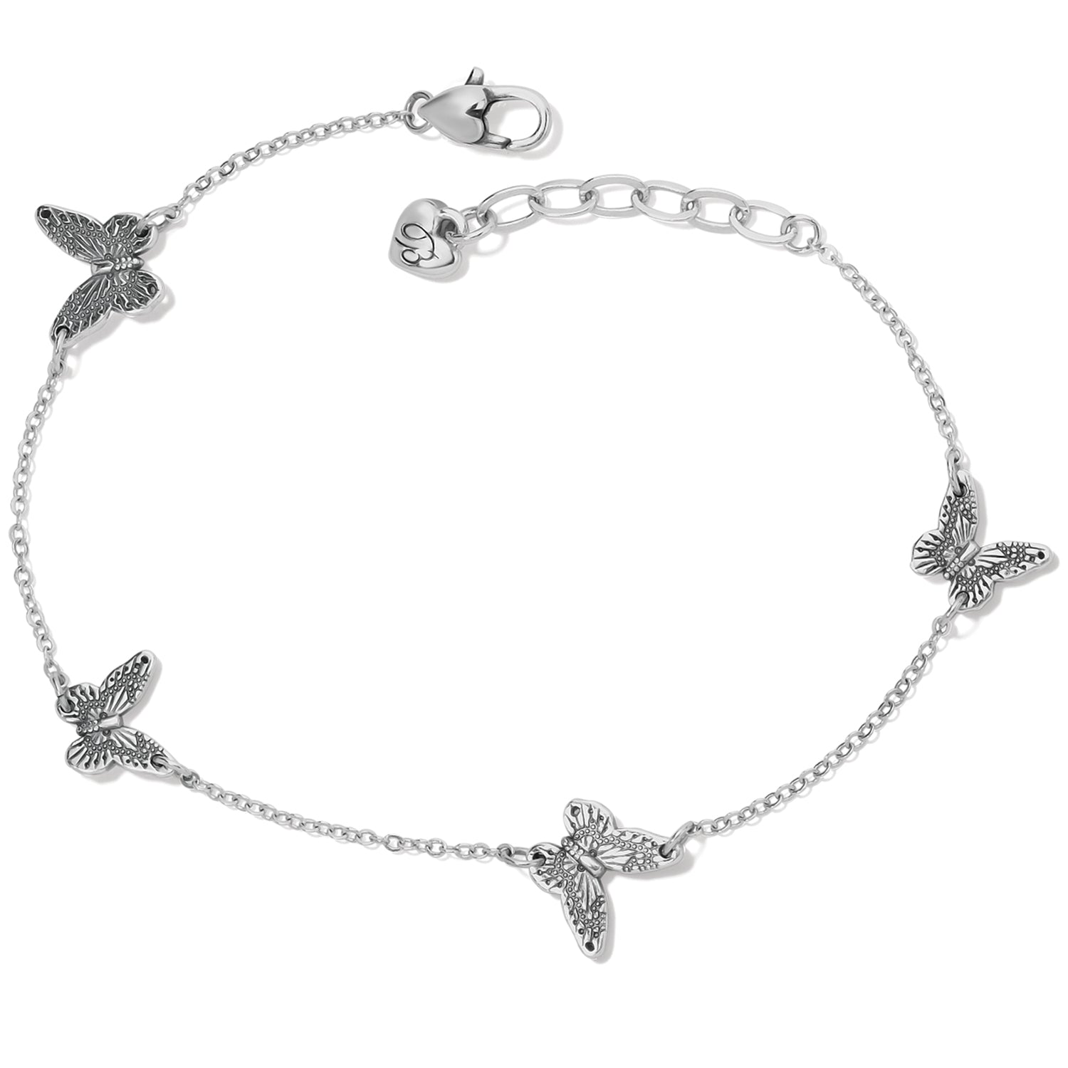 Brighton Solstice Butterfly Anklet featuring delicate chain and butterfly charm on a light background