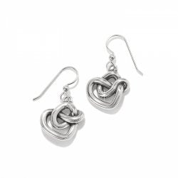 Interlok Curve Heart French Wire earring - Zinnias Gift Boutique