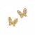 Enchanting Butterfly Post Earring Gold