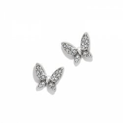 Enchanting Butterfly Post Earring Silver