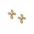 Enchanting Cross Post Earrings Gold