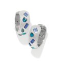 Love Messages B Radiant Hoop Earrings - Zinnias Gift Boutique