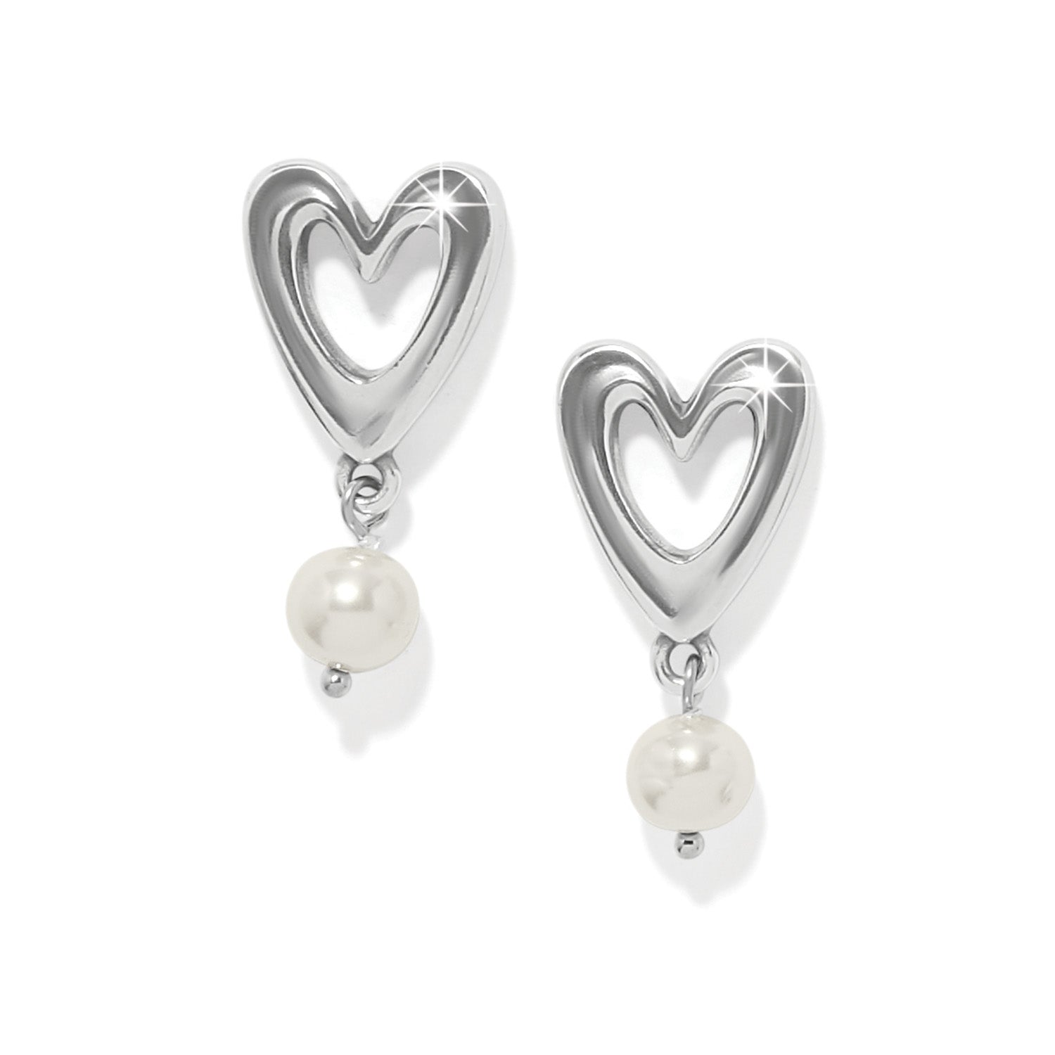 Cascade Open Heart Pearl Post - Zinnias Gift Boutique