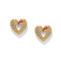 Enchanting Gem Heart Earrings - Zinnias Gift Boutique