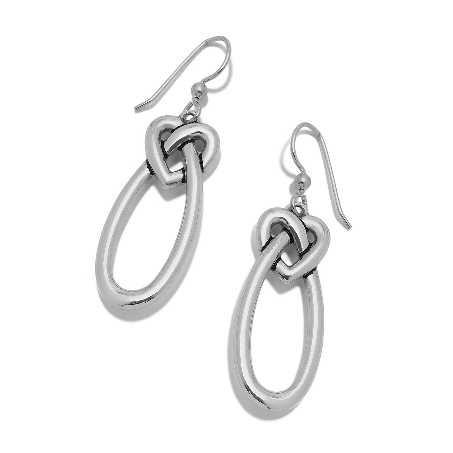 Interlok Linked Hearts French Wire Earrings