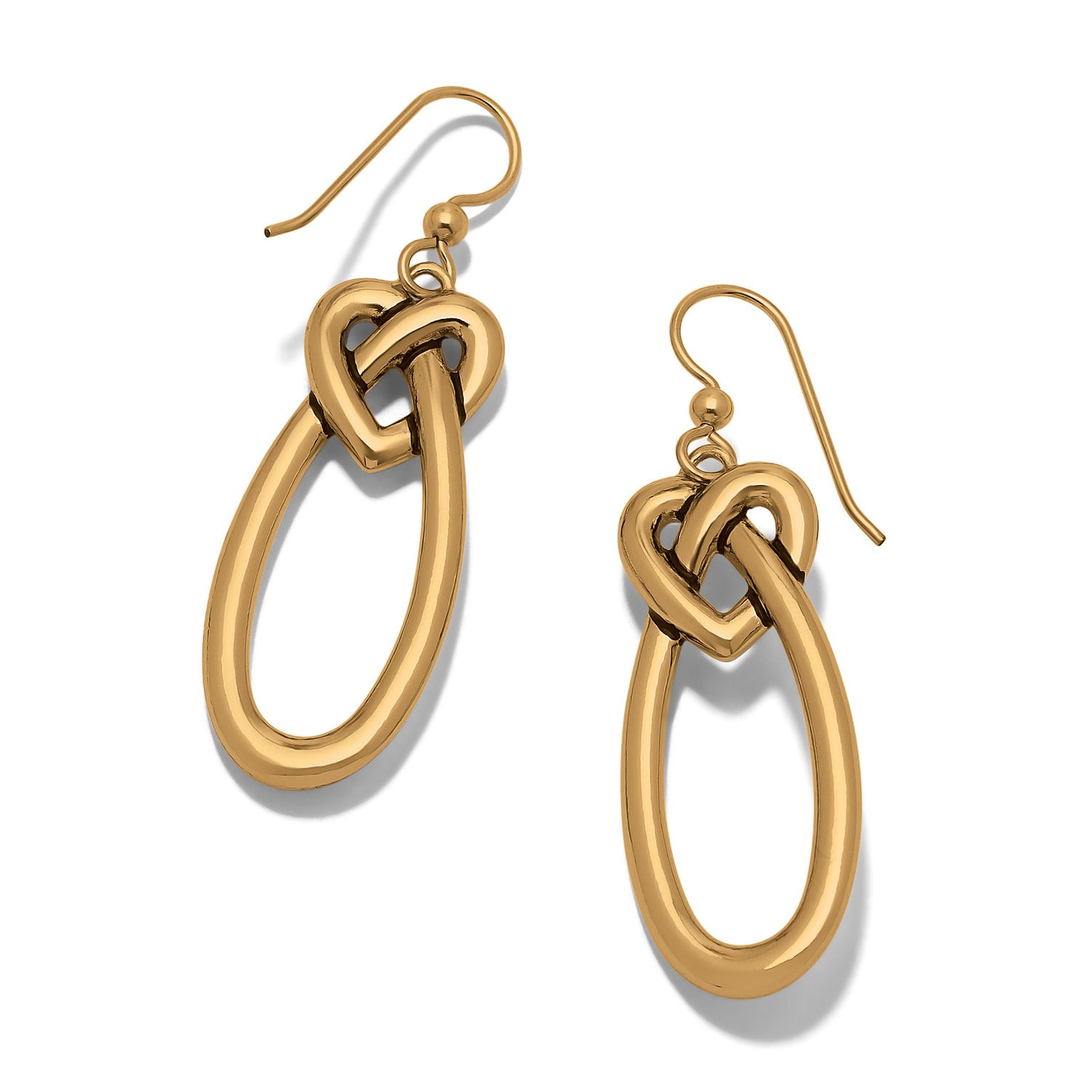 Interlok Linked Hearts French Wire Earrings - Zinnias Gift Boutique