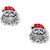 Blingy santa post earrings