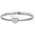 Celestia Heart Hinged Bangle - Zinnias Gift Boutique