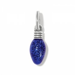 Holiday Bulb Charm Blue - Zinnias Gift Boutique