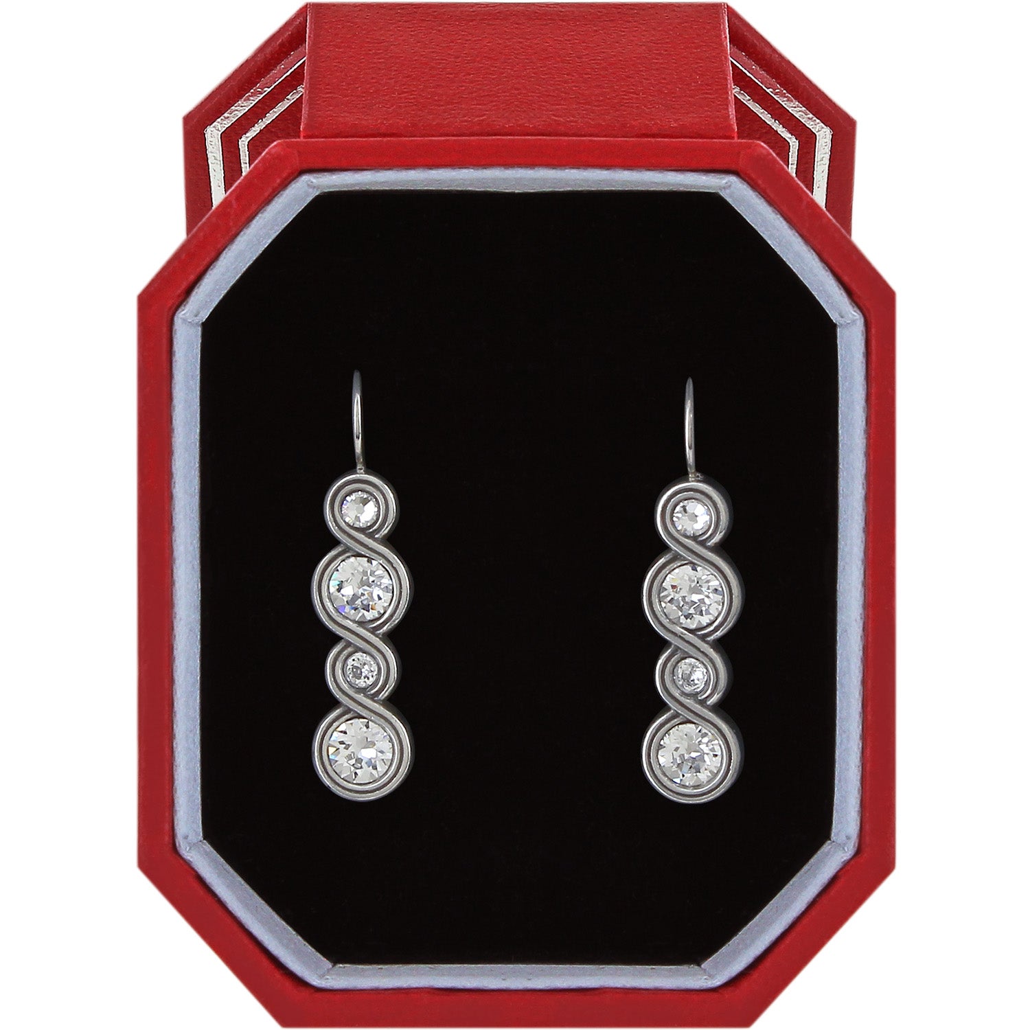 Infinity Sparkle French Wire Earrings Gift Box - Zinnias Gift Boutique