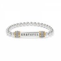 Meridian Grateful Two Tone Stretch bracelet