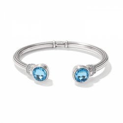 Meridian Aurora Petite Hinge Bracelet Aqua