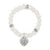 Contempo Heart Pearl Stretch BRacelet