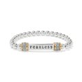 Meridian Fearless Two Tone Stretch Bracelet