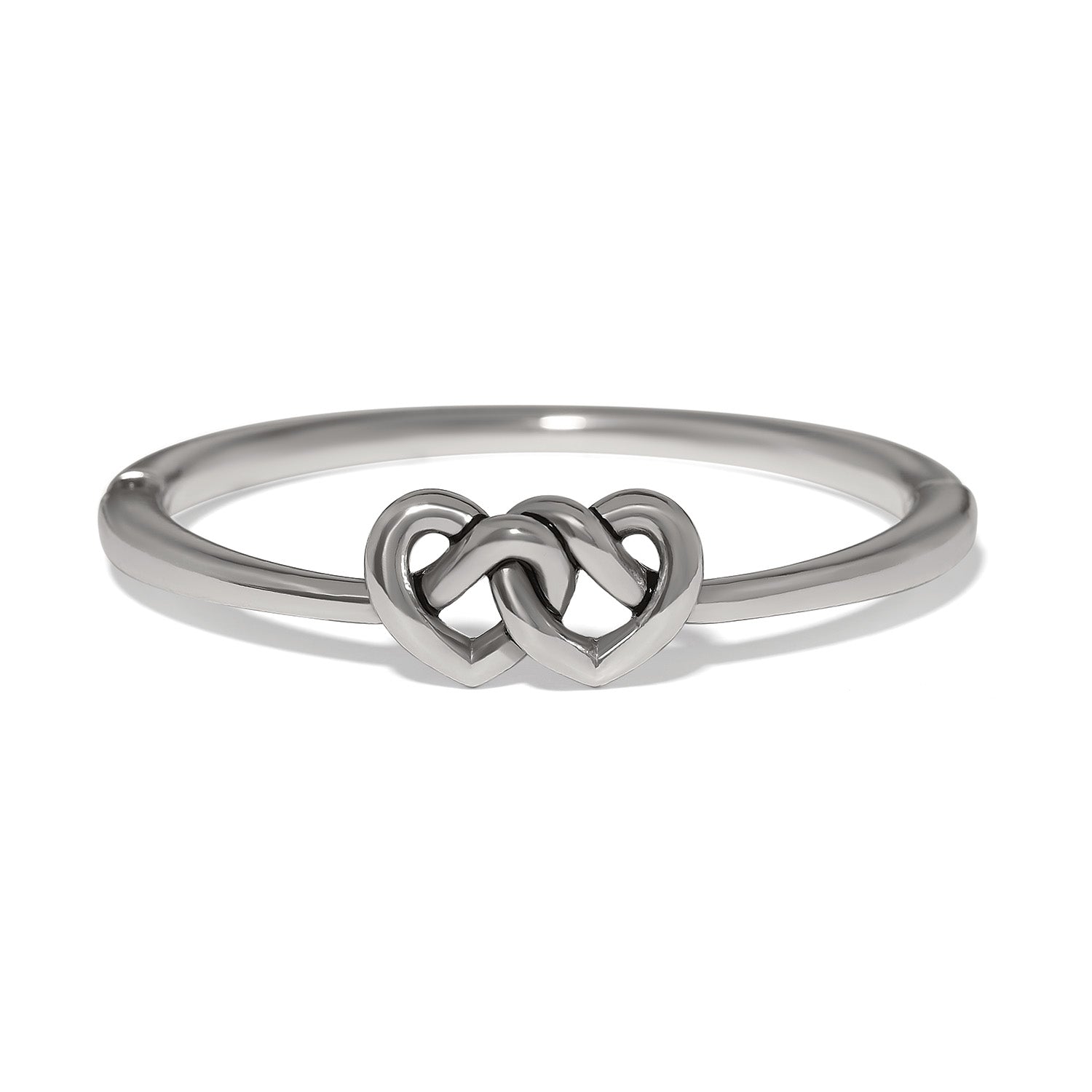 Interlok Linked Hearts Hinged Bangle