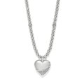 Brighton Meridian Petite Wave Heart Necklace featuring a delicate pendant with a heart and wave design.