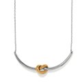 Interlok Single Knot Necklace 2 tone