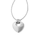 Brighton Meridian Equinox Heart Necklace featuring a silver heart pendant on a delicate chain.