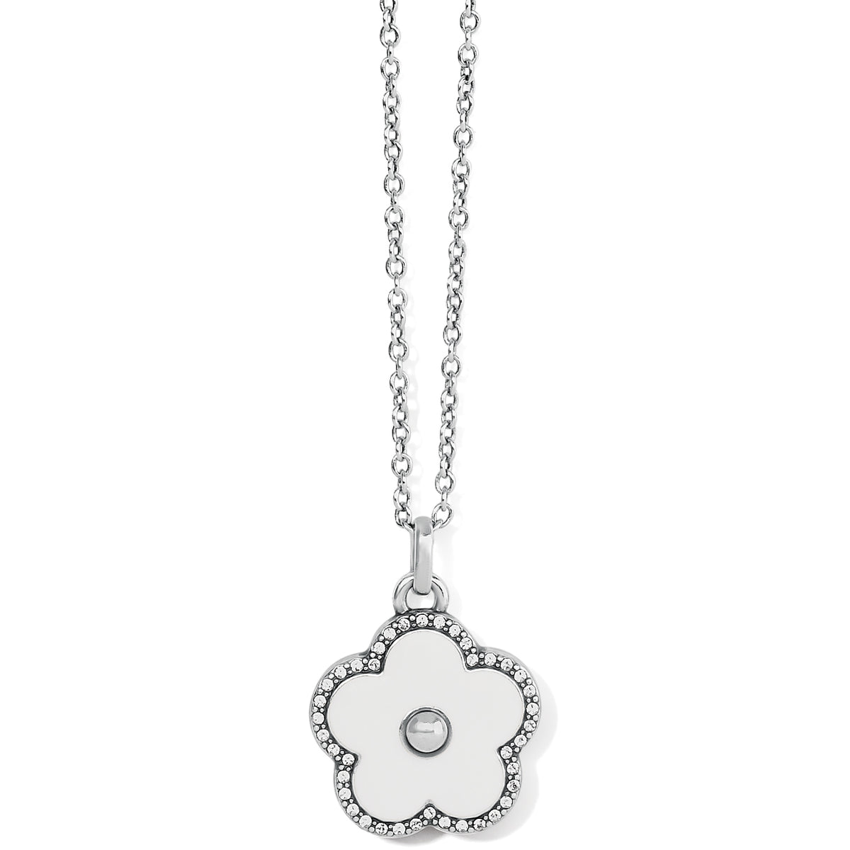 Dazzling Love White Flower Promo Necklace - Zinnias Gift Boutique