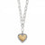 Mosaic Heart Two Tone Necklace