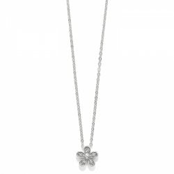 Enchanting Flower Necklace Silver