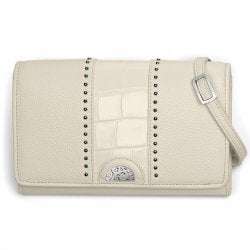 Pretty Tough Crossbody White Croc - Zinnias Gift Boutique