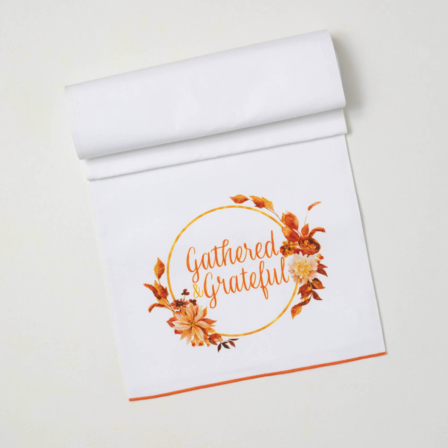Harvest-Themed Linen Runner - Zinnias Gift Boutique