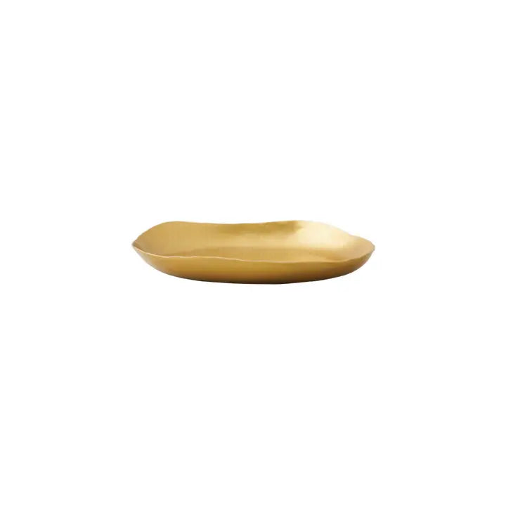 4" Round Gold Candle Plate/Trinket Tray - Zinnias Gift Boutique