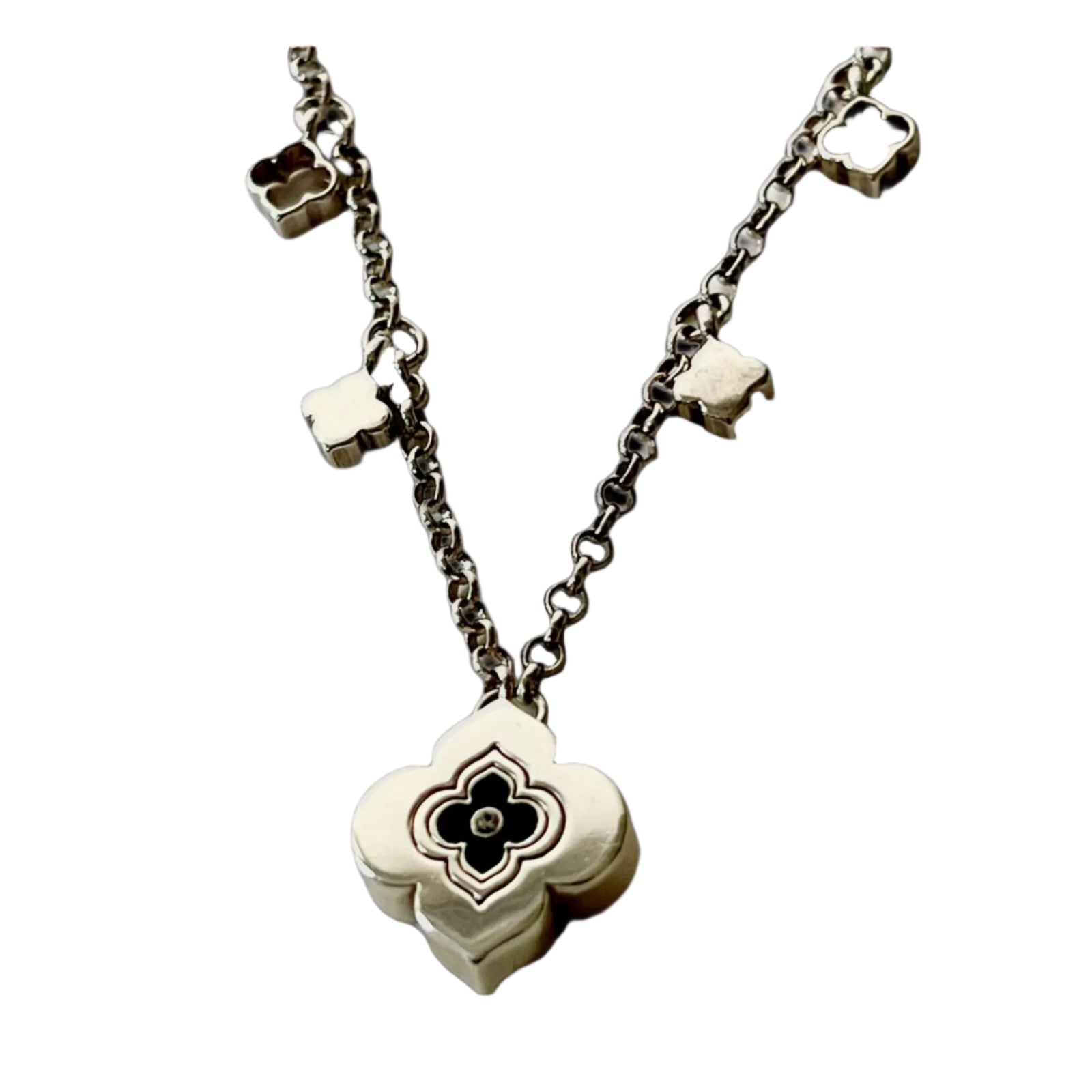 Brighton Toledo Alto Noir Black Pendant Charm Necklace - Zinnias Gift Boutique